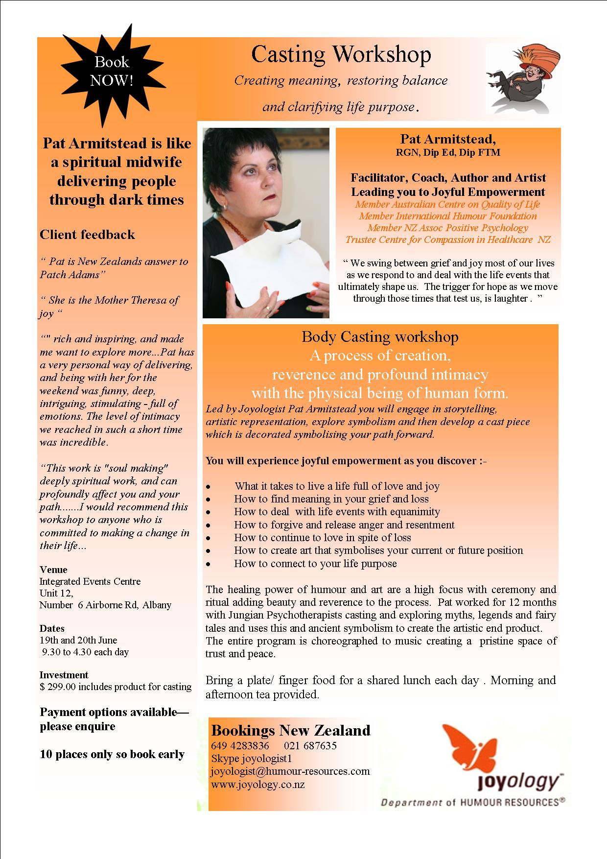 Body casting flier 2 June 2010