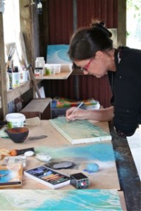 Jo at work