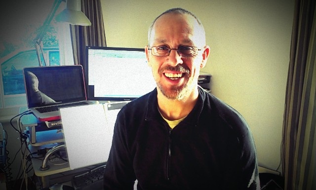Sean Weaver in his secret office