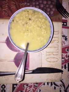 rice and celery soup