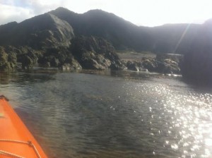 Celia Wade-Brown's view from her kayak