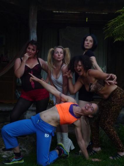 Golden Bay's spice girls group - reading for Bollywood action in the new year.
